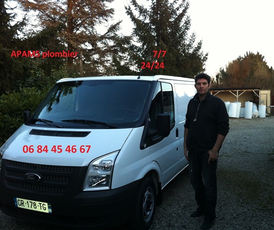 Camion David MARTIN, plombier à Saint Genis Laval